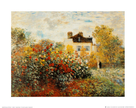 The Artists Garden In Argenteuil-Claude Monet Painting